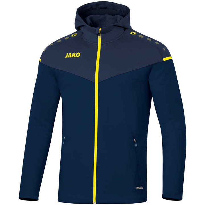 JAKO Kapuzenjacke Champ 2.0 - marine/darkblue/neongelb (93)