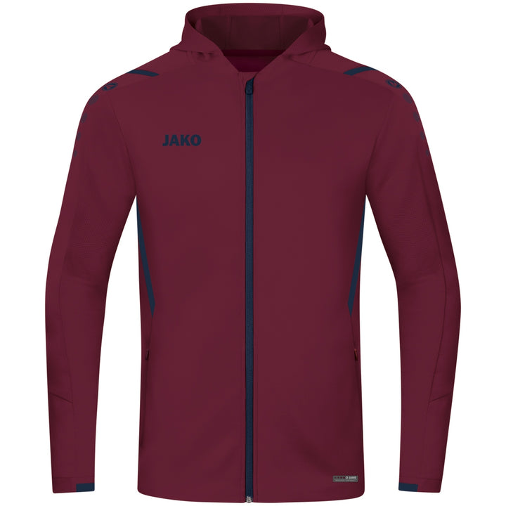 JAKO Kapuzenjacke Challenge - maroon/marine (132)