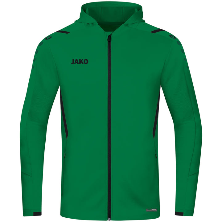 JAKO Kapuzenjacke Challenge - sportgrün/schwarz (201)