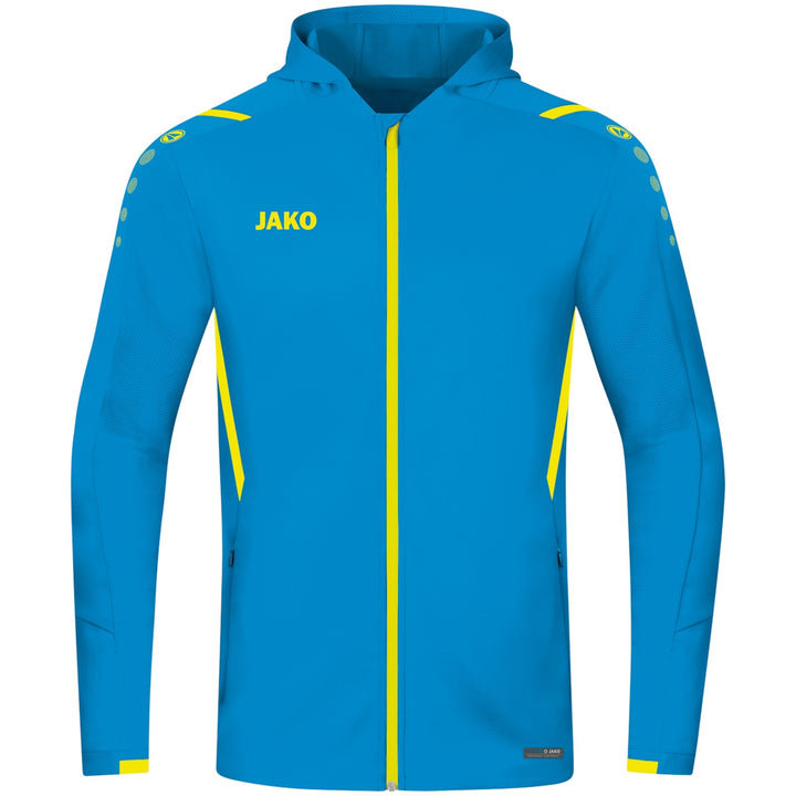 JAKO Kapuzenjacke Challenge - JAKO blau/neongelb  (443)