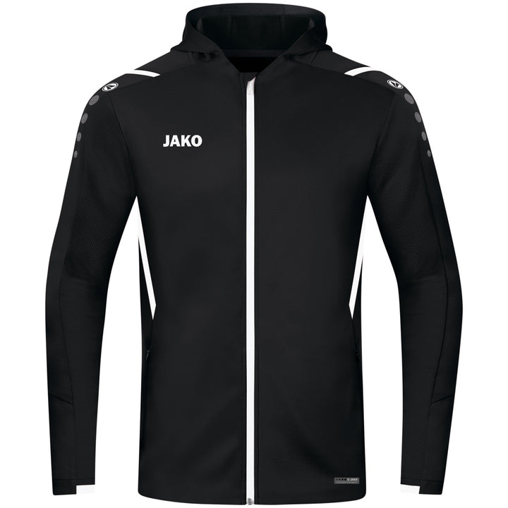 JAKO Kapuzenjacke Challenge - schwarz/weiß (802)