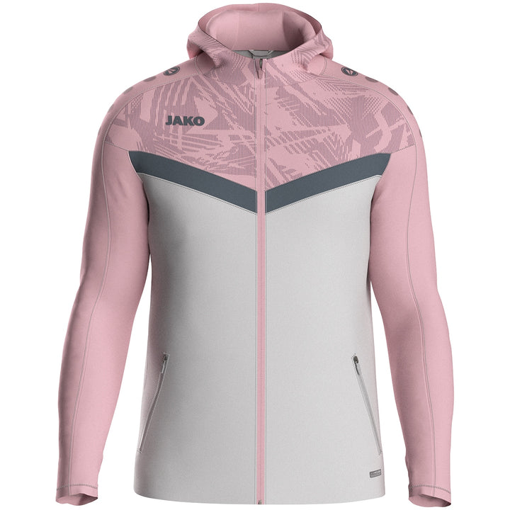 JAKO Kapuzenjacke Iconic - soft grey/dusky pink/anthra li (851)