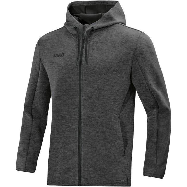JAKO Kapuzenjacke Premium Basics - anthrazit meliert (21)