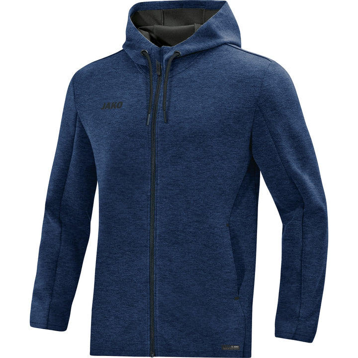 JAKO Kapuzenjacke Premium Basics - marine meliert (49)