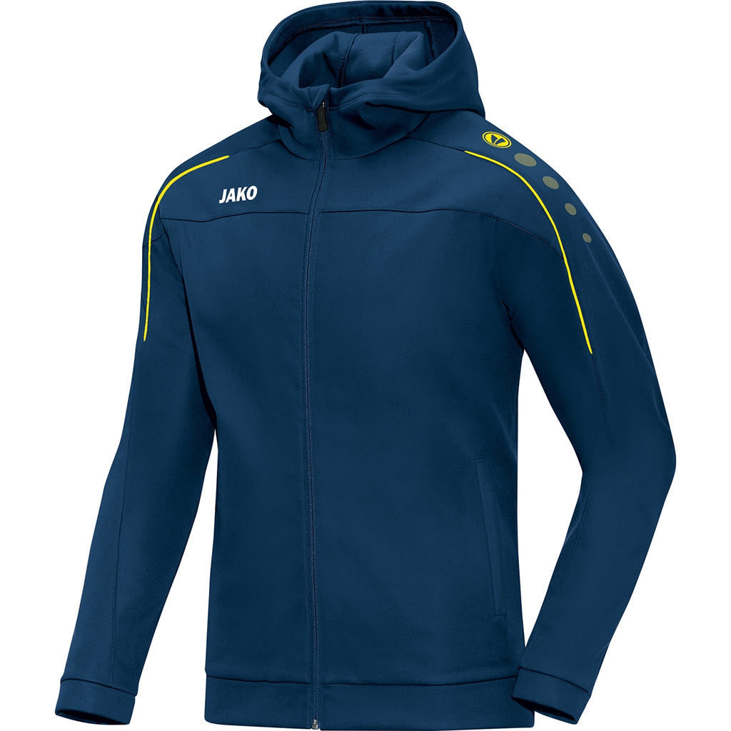 JAKO Kapuzenjacke Classico - nightblue/citro (42)