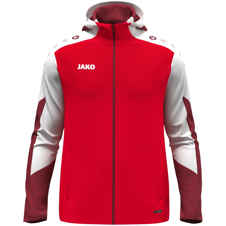 JAKO Kapuzenjacke Dynamic - rot/weiß/dunkelrot (114)