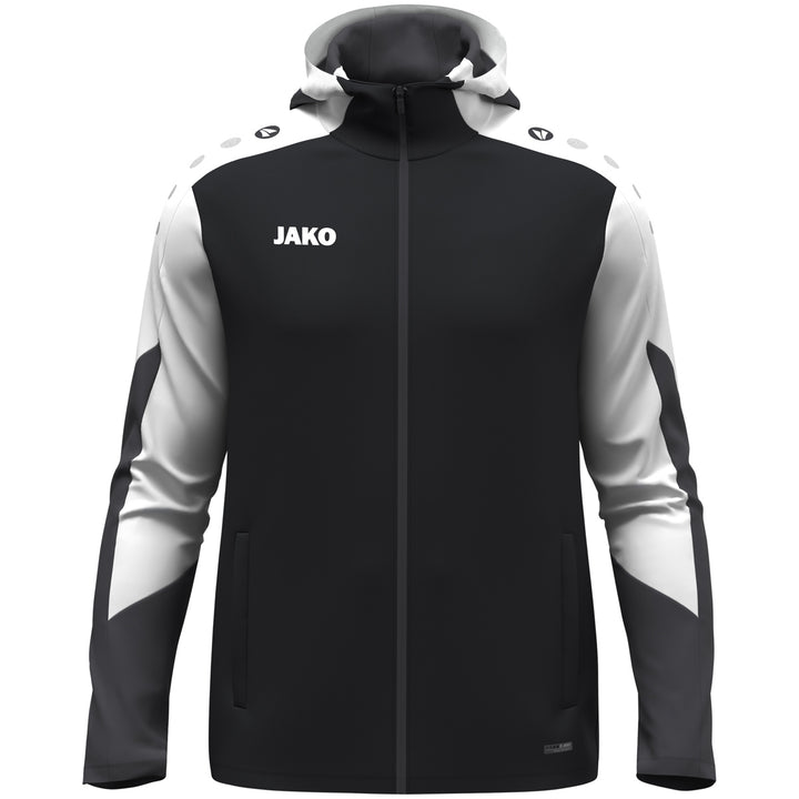 JAKO Kapuzenjacke Dynamic - schwarz/weiß/anthrazit (826)
