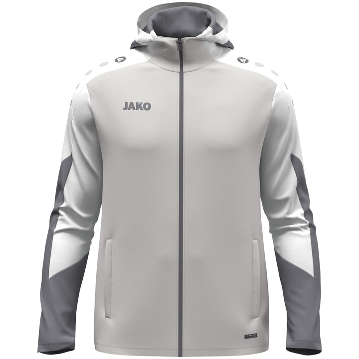 JAKO Kapuzenjacke Dynamic - hellgrau/weiß/grau (837)