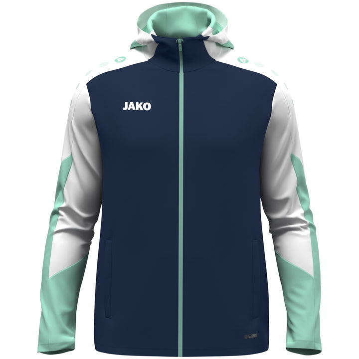JAKO Kapuzenjacke Dynamic - marine/weiß/minze (915)