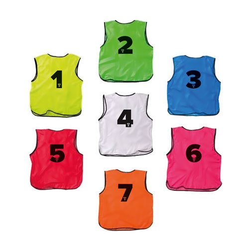 Leibchen mit Rückennummern (1-12) - 12er Set