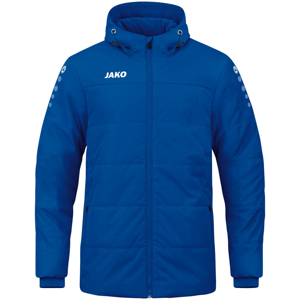 JAKO Coachjacke Team mit Kapuze - royal (400)
