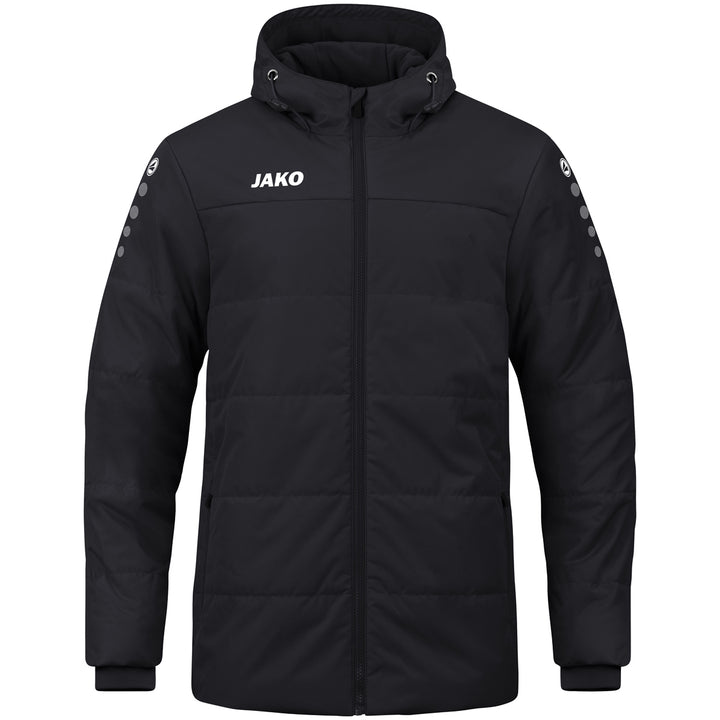 JAKO Coachjacke Team mit Kapuze - schwarz (800)