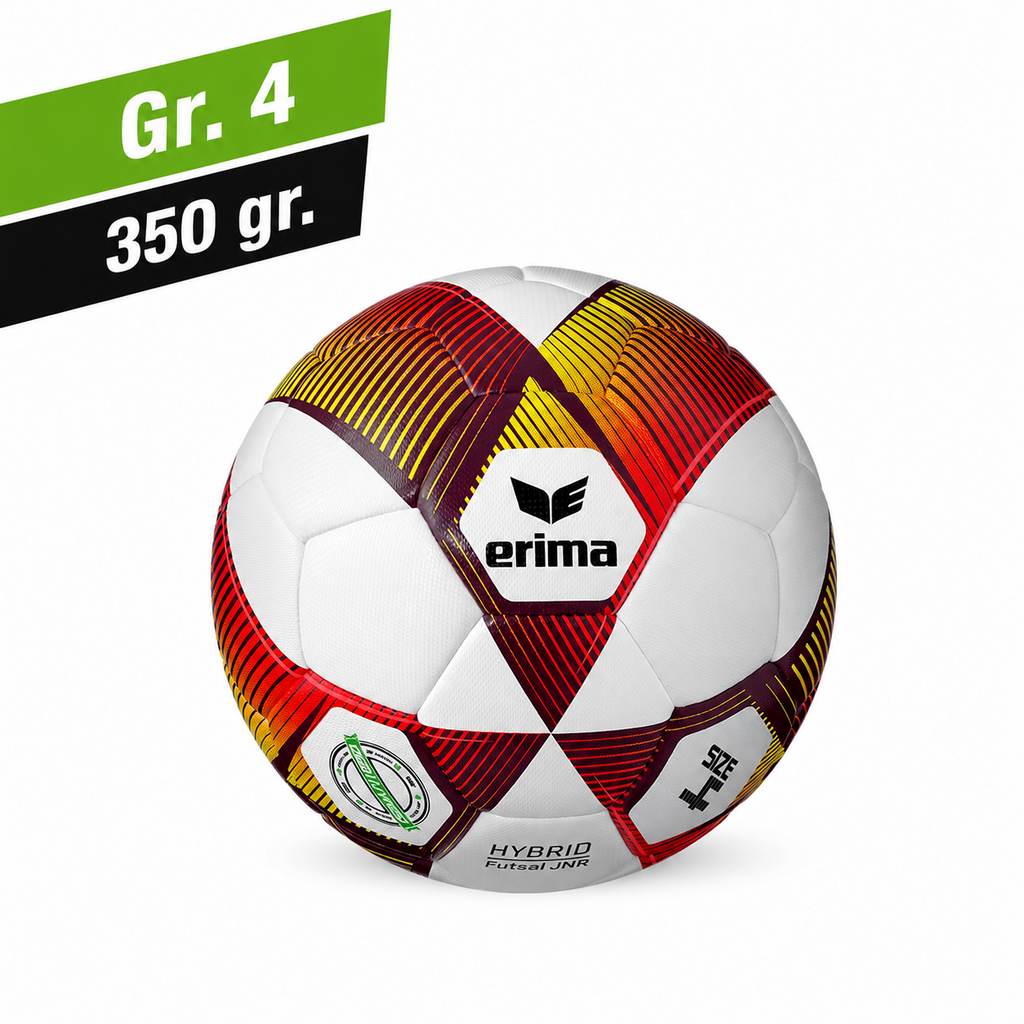 ERIMA HYBRID FUTSAL Kinder - Rot - Gelb