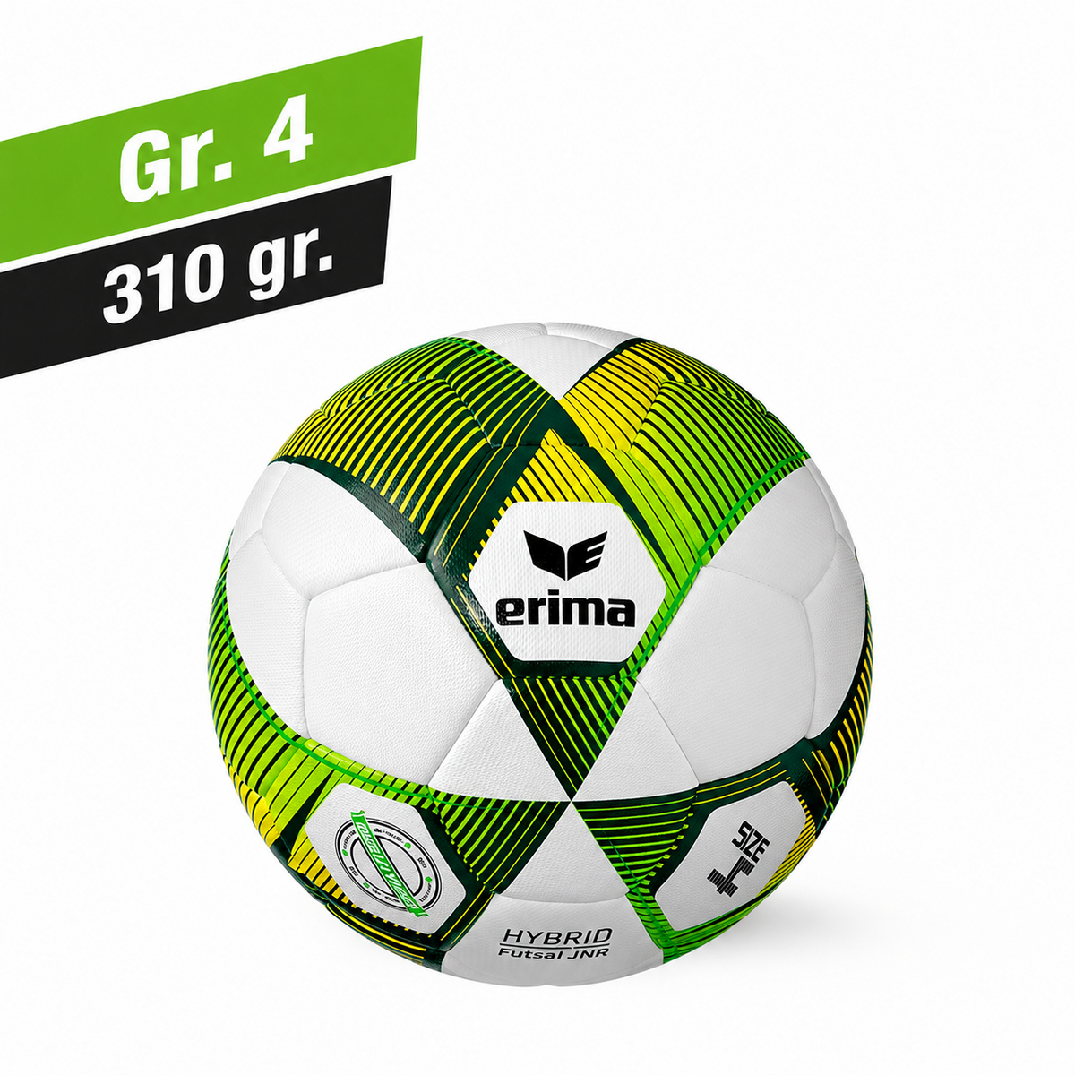 ERIMA HYBRID FUTSAL Kinder - Grün - Gelb