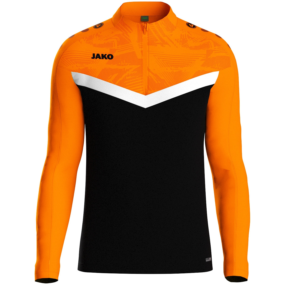 JAKO Ziptop Iconic - schwarz/neonorange (807)