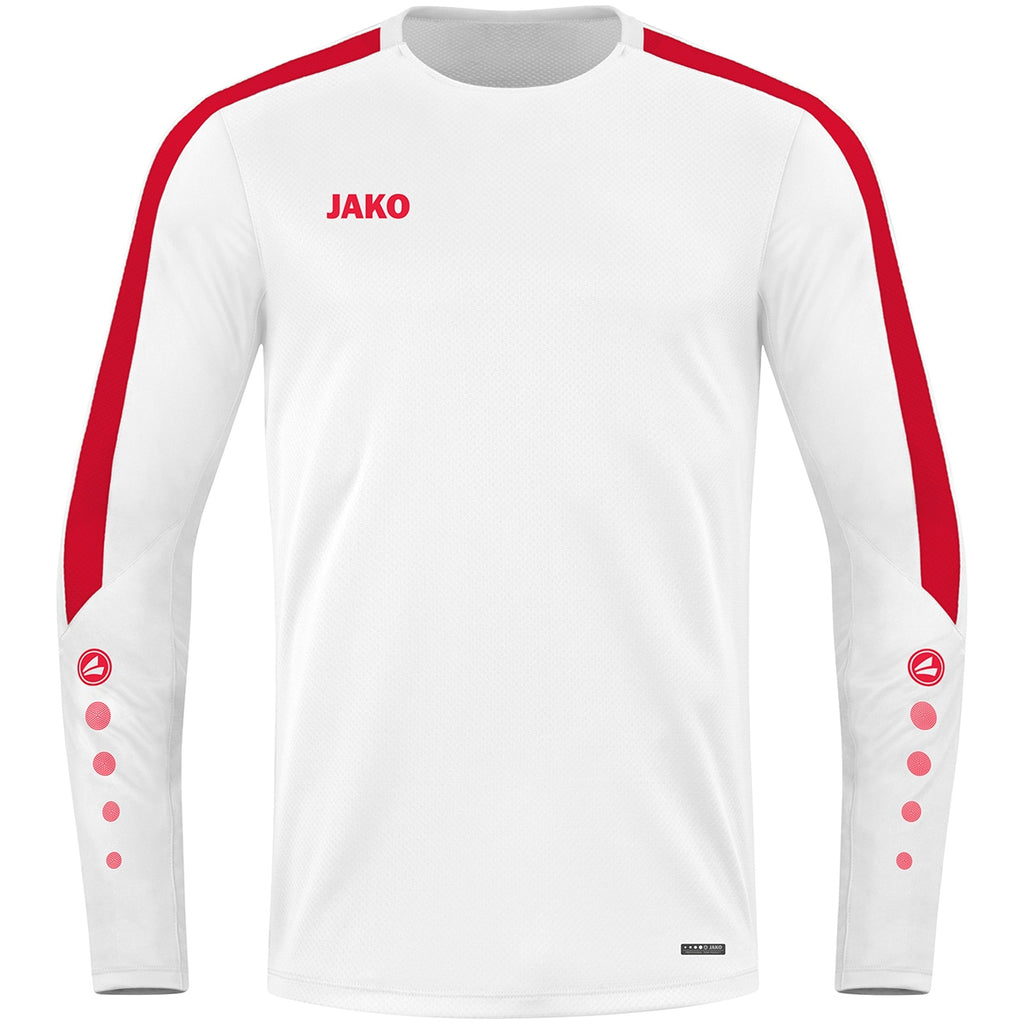 JAKO Sweat Power - weiß/rot (004)