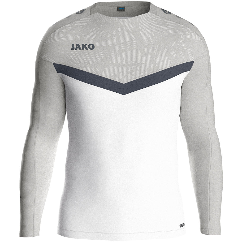 JAKO Sweat Iconic - weiß/soft grey/anthra light (016)