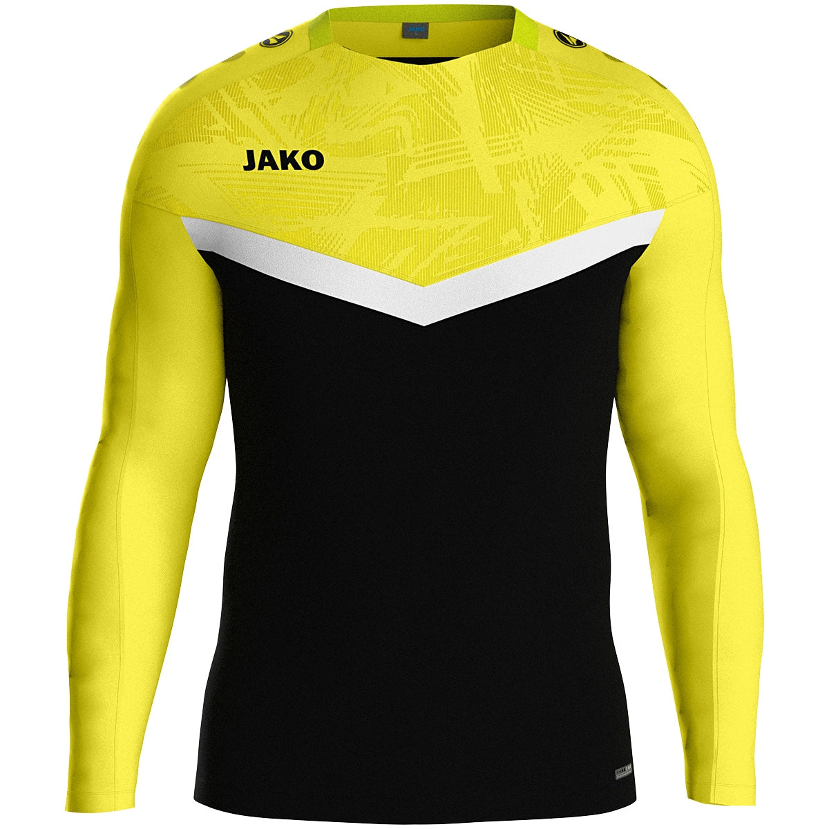 JAKO Sweat Iconic - schwarz/soft yellow (808)