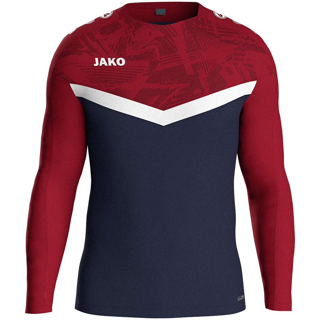 JAKO Sweat Iconic - marine/chili rot (901)