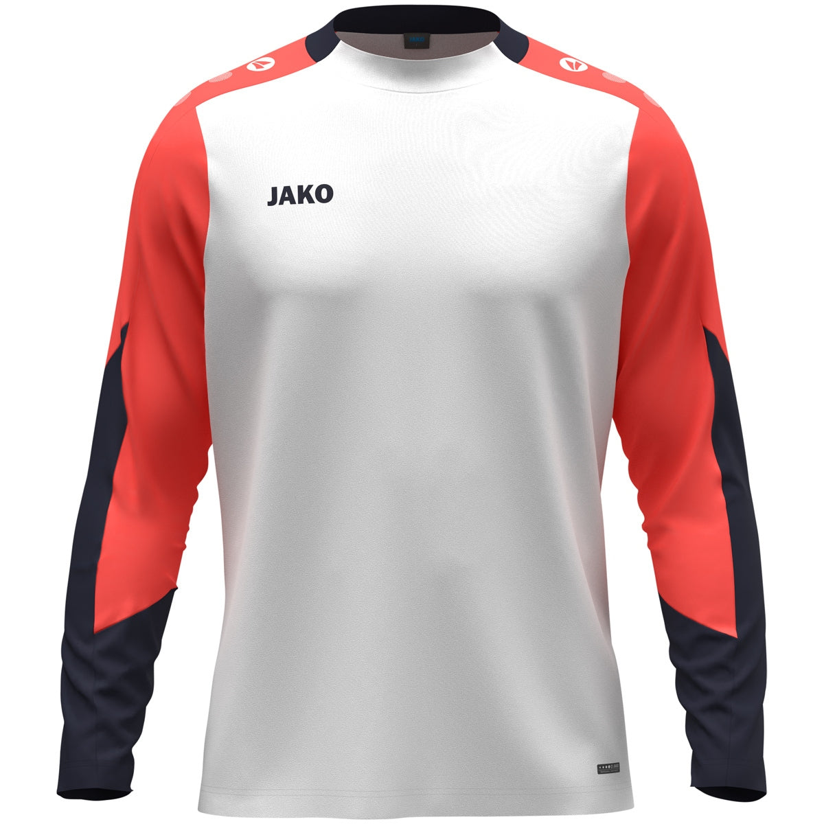 JAKO Longsleeve Dynamic - weiß/coral/marine (026)