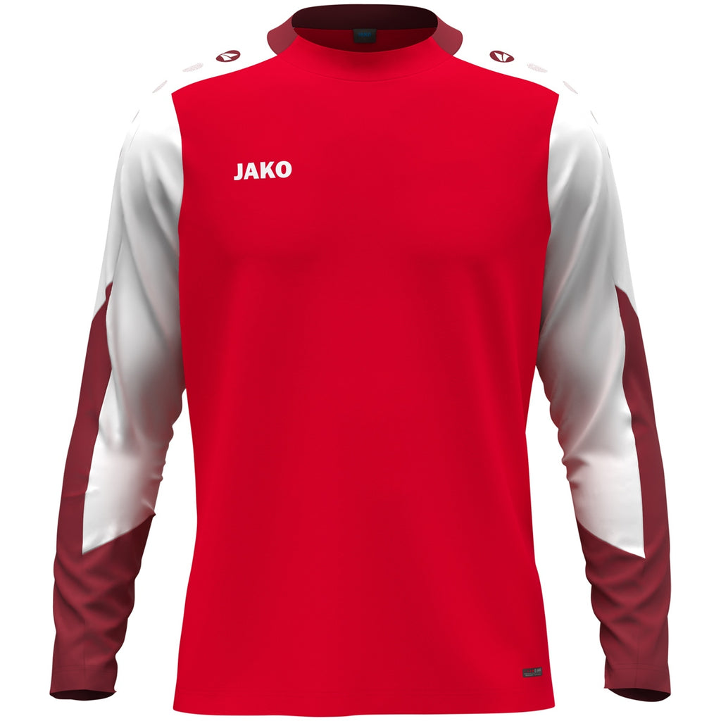 JAKO Longsleeve Dynamic - rot/weiß/dunkelrot (114)