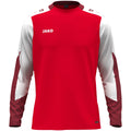 JAKO Longsleeve Dynamic - rot/weiß/dunkelrot (114)