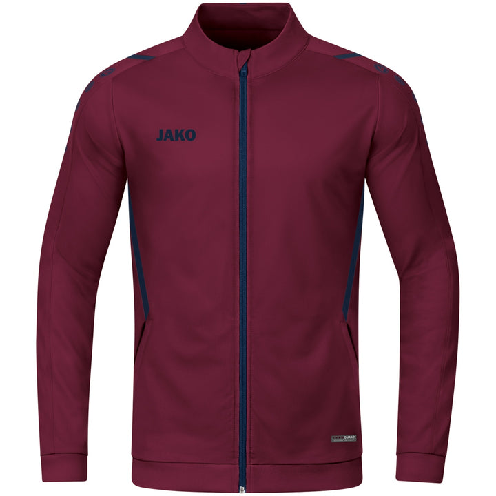 JAKO Polyesterjacke Challenge - maroon/marine (132)