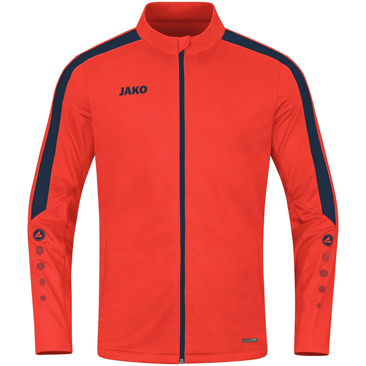 JAKO Polyesterjacke Power - flame/marine (375)