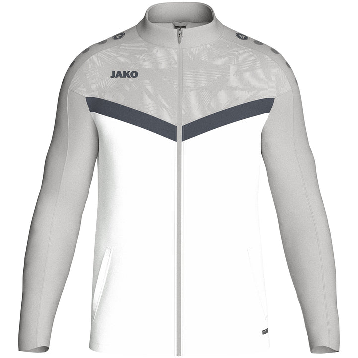 JAKO Polyesterjacke Iconic - weiß/soft grey/anthra light (016)