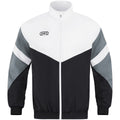 JAKO Freizeitjacke Retro - schwarz/weiß/steingrau (817)
