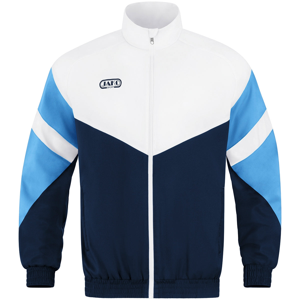 JAKO Freizeitjacke Retro - marine/weiß/skyblue (912)