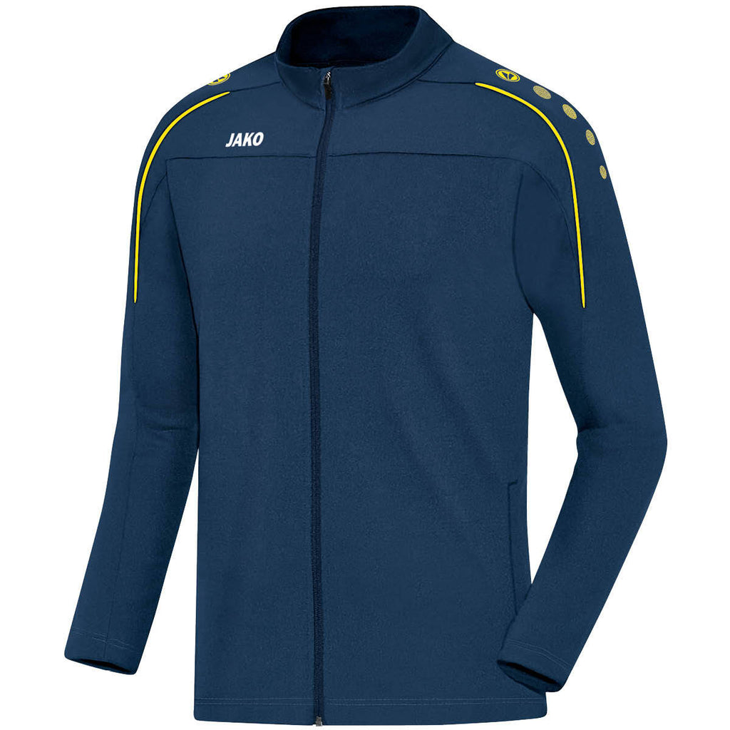 JAKO Freizeitjacke Classico - nightblue/citro (42)
