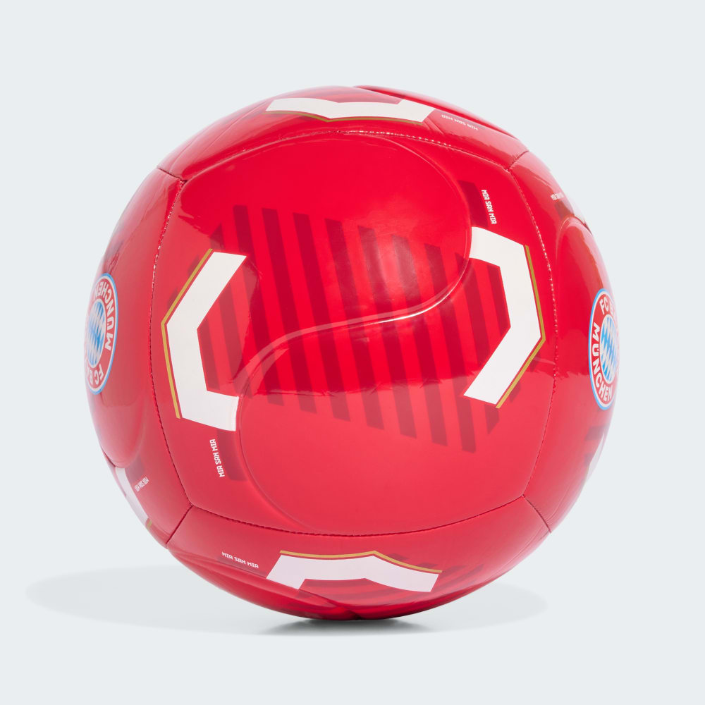 adidas FC Bayern München Heimspiel Club Ball - Rot - Weiß