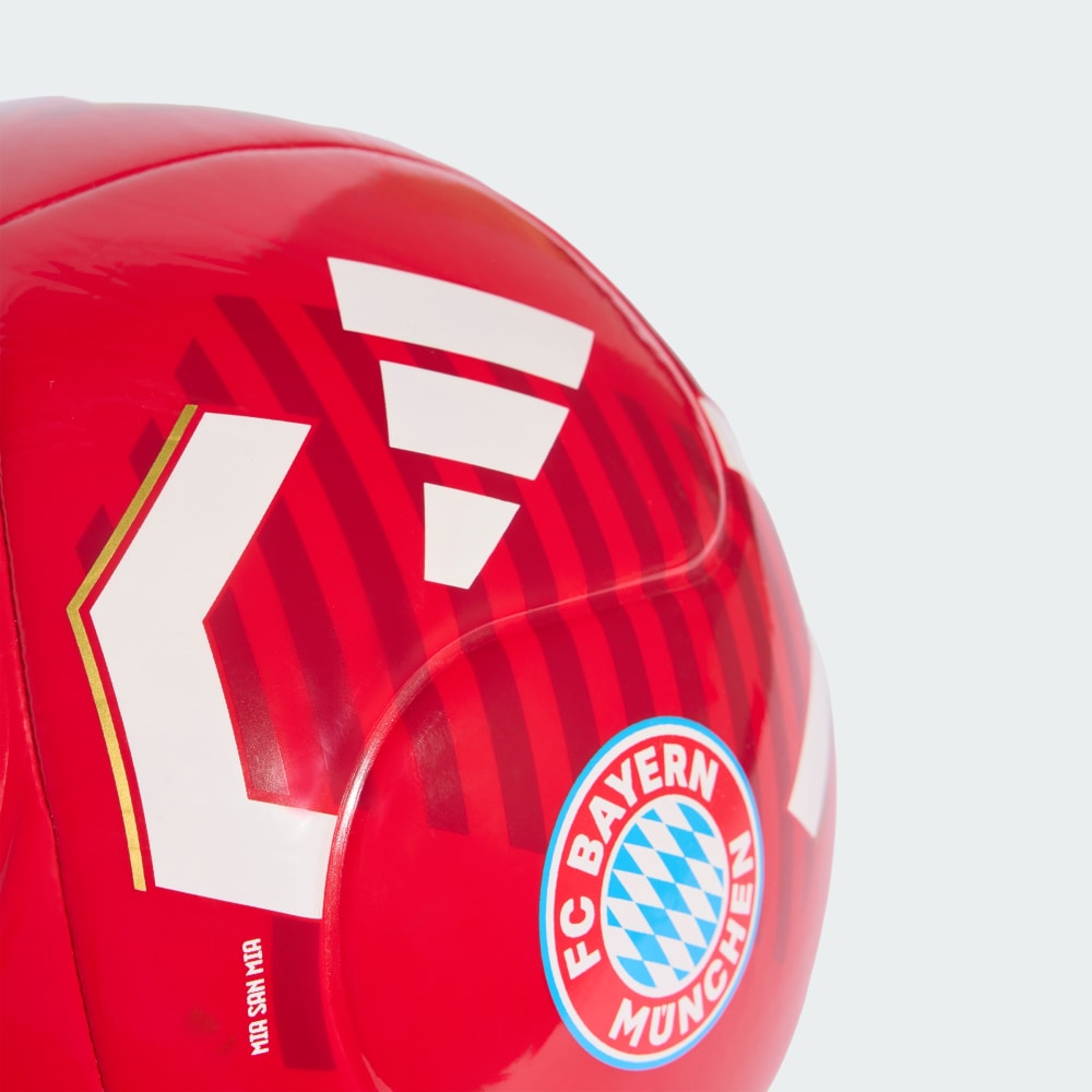 adidas FC Bayern München Heimspiel Club Ball - Rot - Weiß