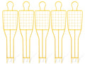 Freistoss-Trainingsdummy (Gitter) - Höhe: 180 cm