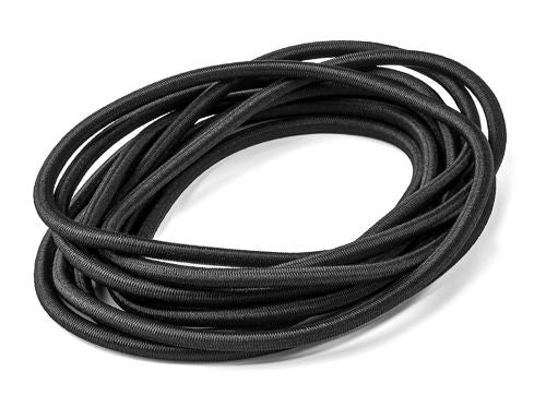 Gummikordel (ø 5 mm) - Farbe: Schwarz