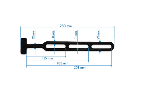 Gummistroppen (Spanngummi) - Länge: 28 cm