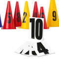 Klebeziffern für Pylonen - Set (1-10)