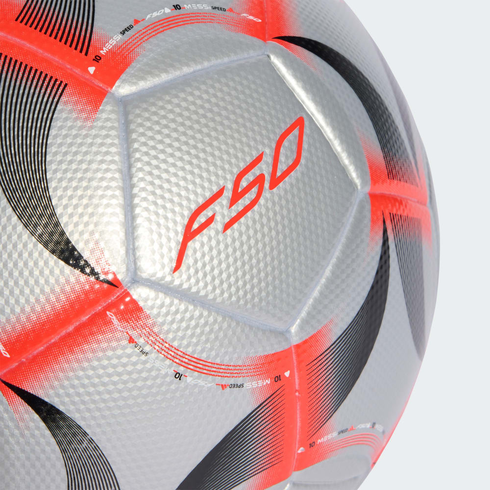 adidas MESSI LEAGUE BALL - Silber - Rot