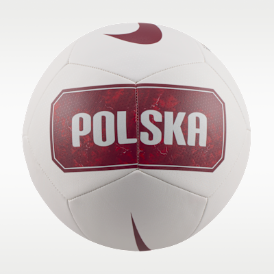Nike Pitch Ball Polen 2026/27 - Weiß - Rot