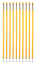 Slalomstangen 170 cm (Ø 32 mm, gelb) - 10er Set