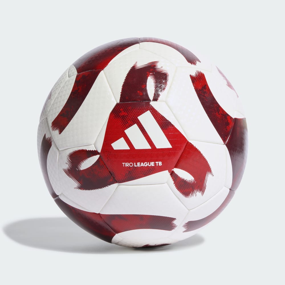 adidas Tiro League Thermally Bonded Ball - Weiß - Rot