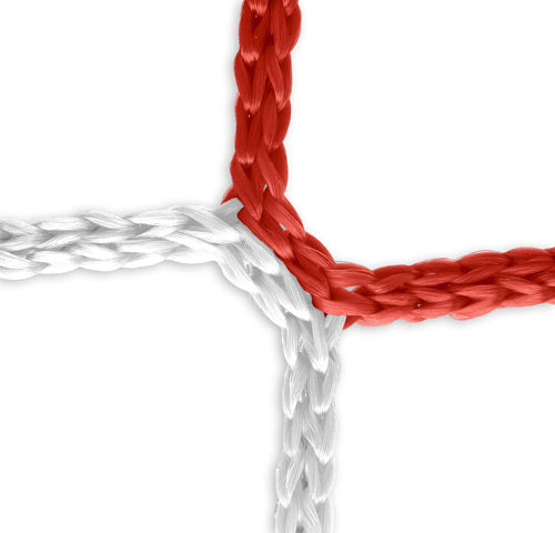 Tornetz (rot-weiß) - 7,32 x 2,44 m, 4 mm PP, 200/200 cm