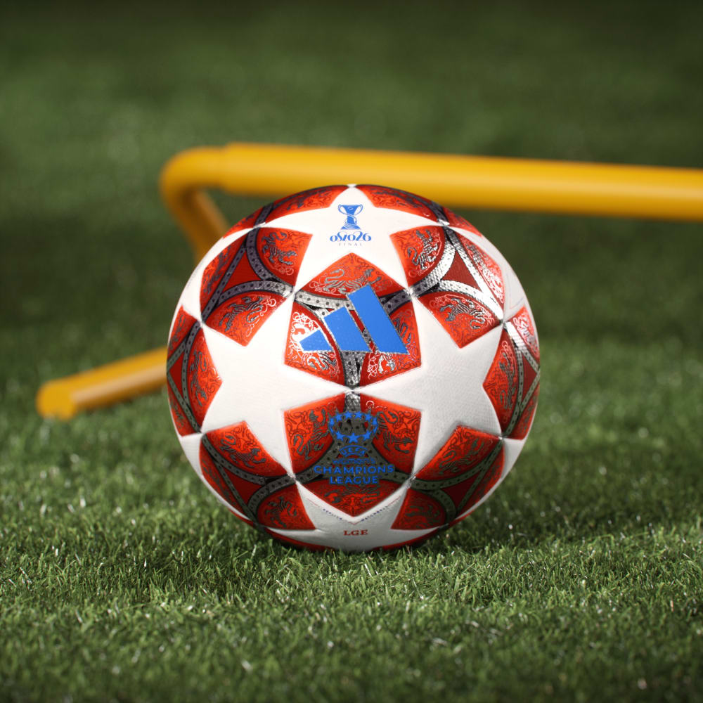 adidas UEFA WOMENS CHAMPIONS LEAGUE LEAGUE BALL - Weiß - Rot
