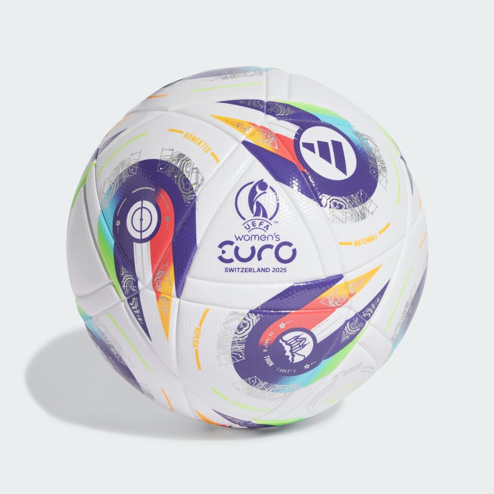 adidas Women's Euro25 LGE Ball - Weiß - Bunt