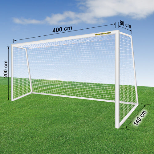Aluminium Fußballtor (Kleinfeldtor) - 4 x 2 m