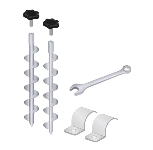 Bodenverankerung (2er Set) - für Minitor