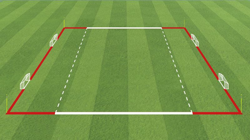 Begrenzungsstange FLEX 160 cm (2-teilig) - 4er Set