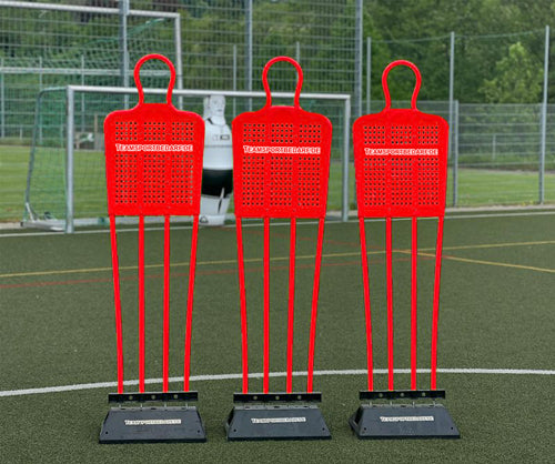 Freistoß-Trainingsdummy (Profi) 180 cm - Farbe: Rot