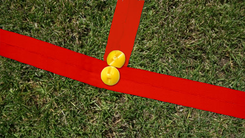 T-PRO Spielfeldmarkierung Flex (5 cm, rot) - Länge: 100 m